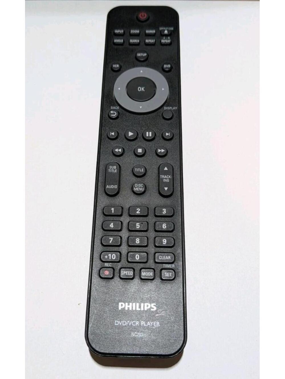 Philips DVD VCR Remote NC203 Original Genuine OEM Programmable New Batteries